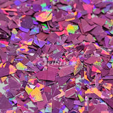 Mulberry Laser Holographic Flakes Glitter - Purple Glitter
